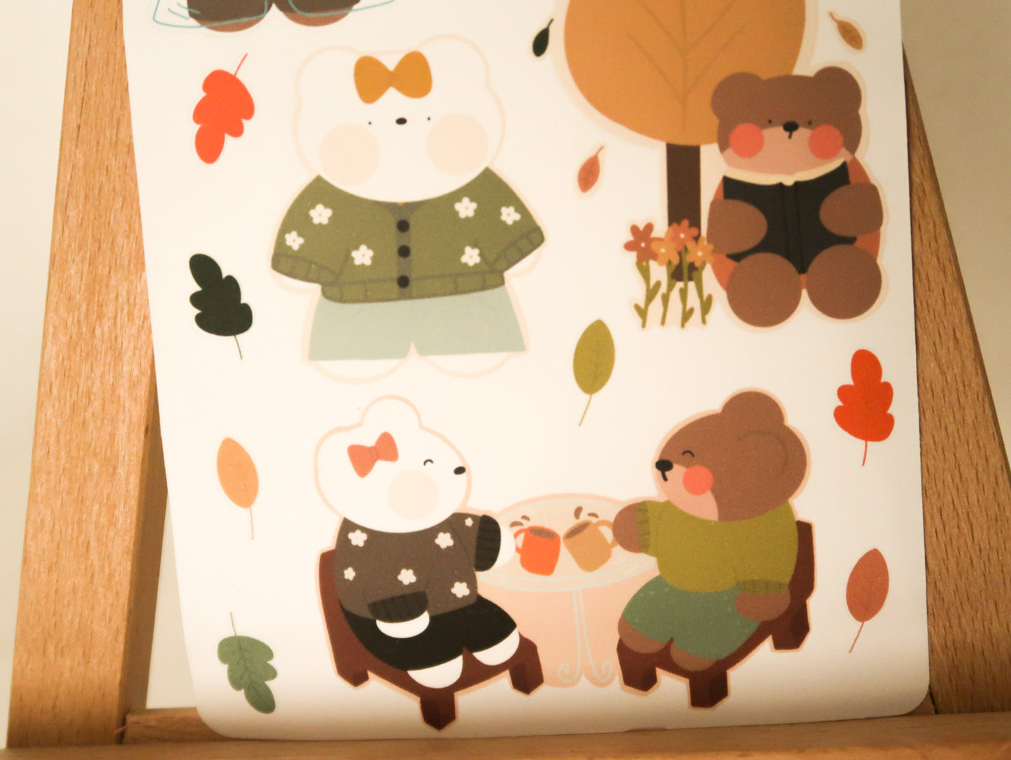 Planilla de stickers - otoño time
