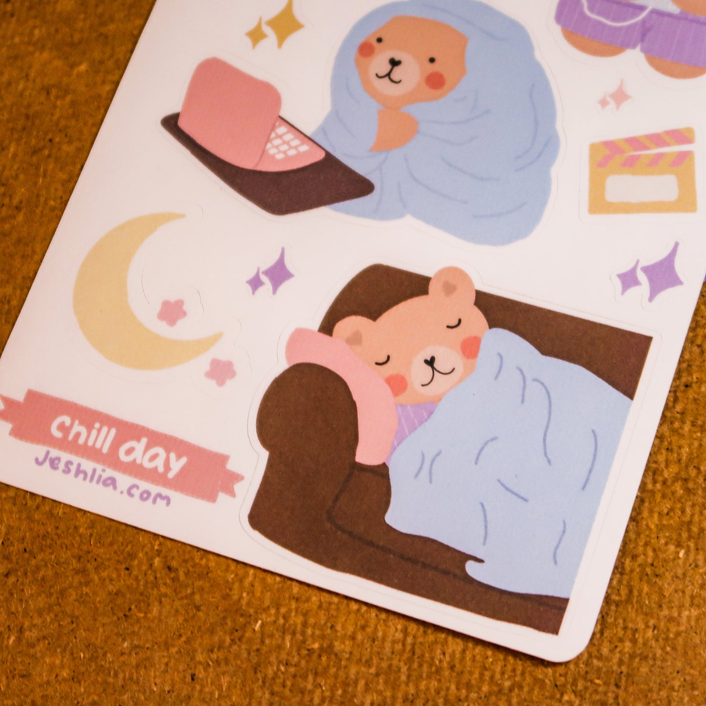 Planilla de stickers - chill day