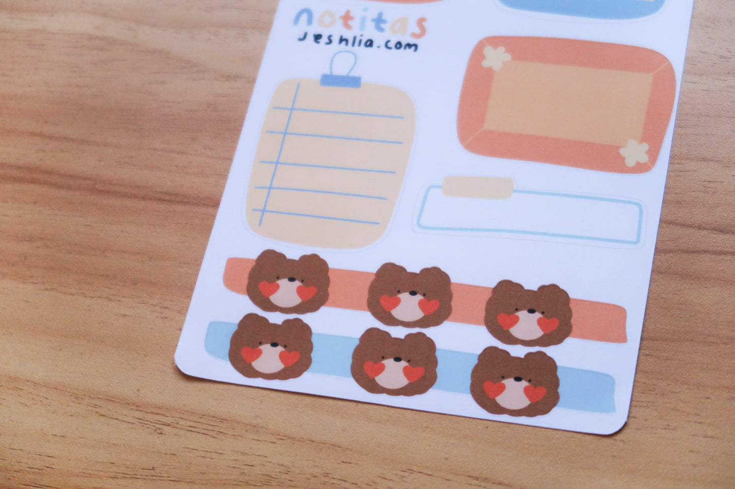 Planilla de stickers - notitas