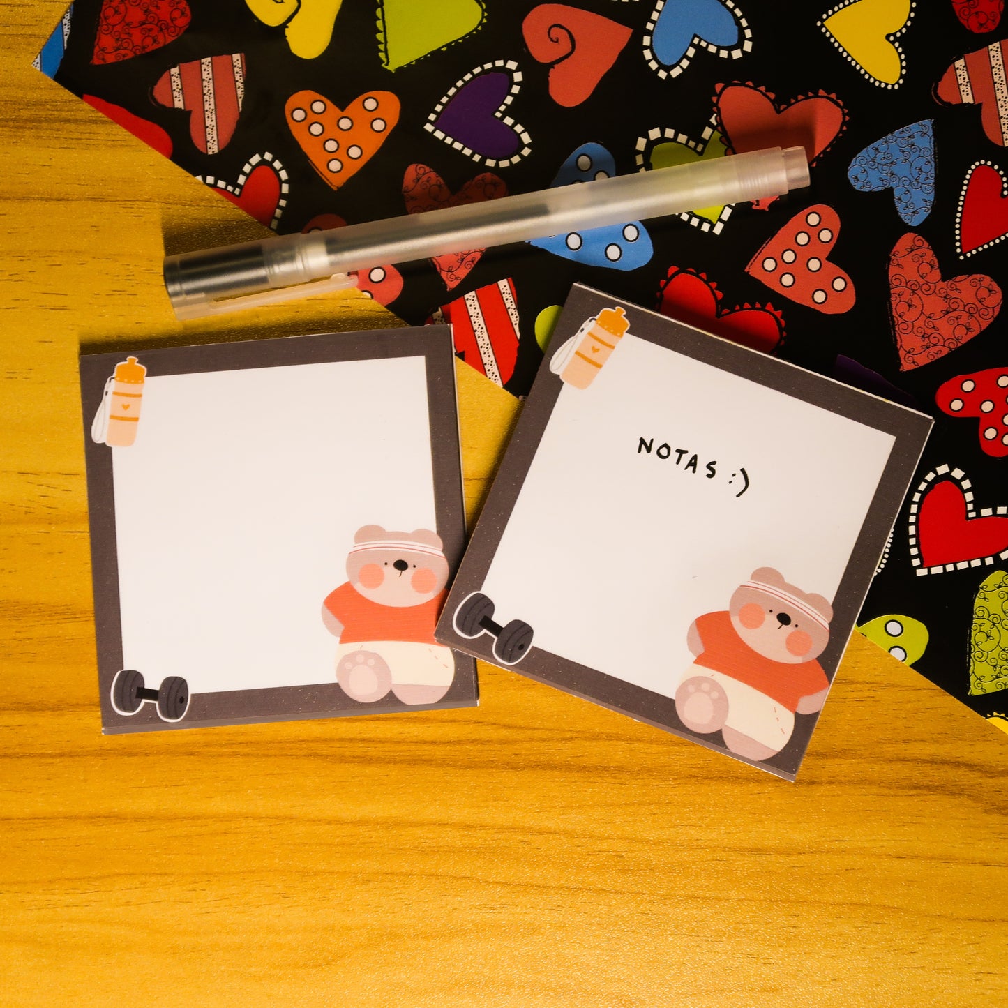 Bloc de notas - osito workout
