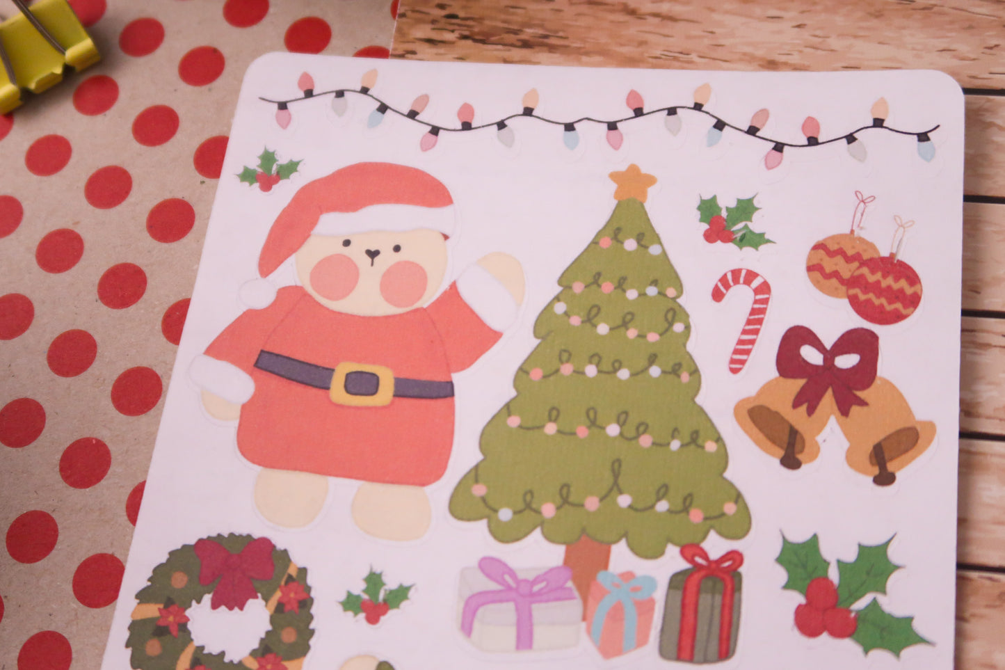 Planilla de stickers - navidad