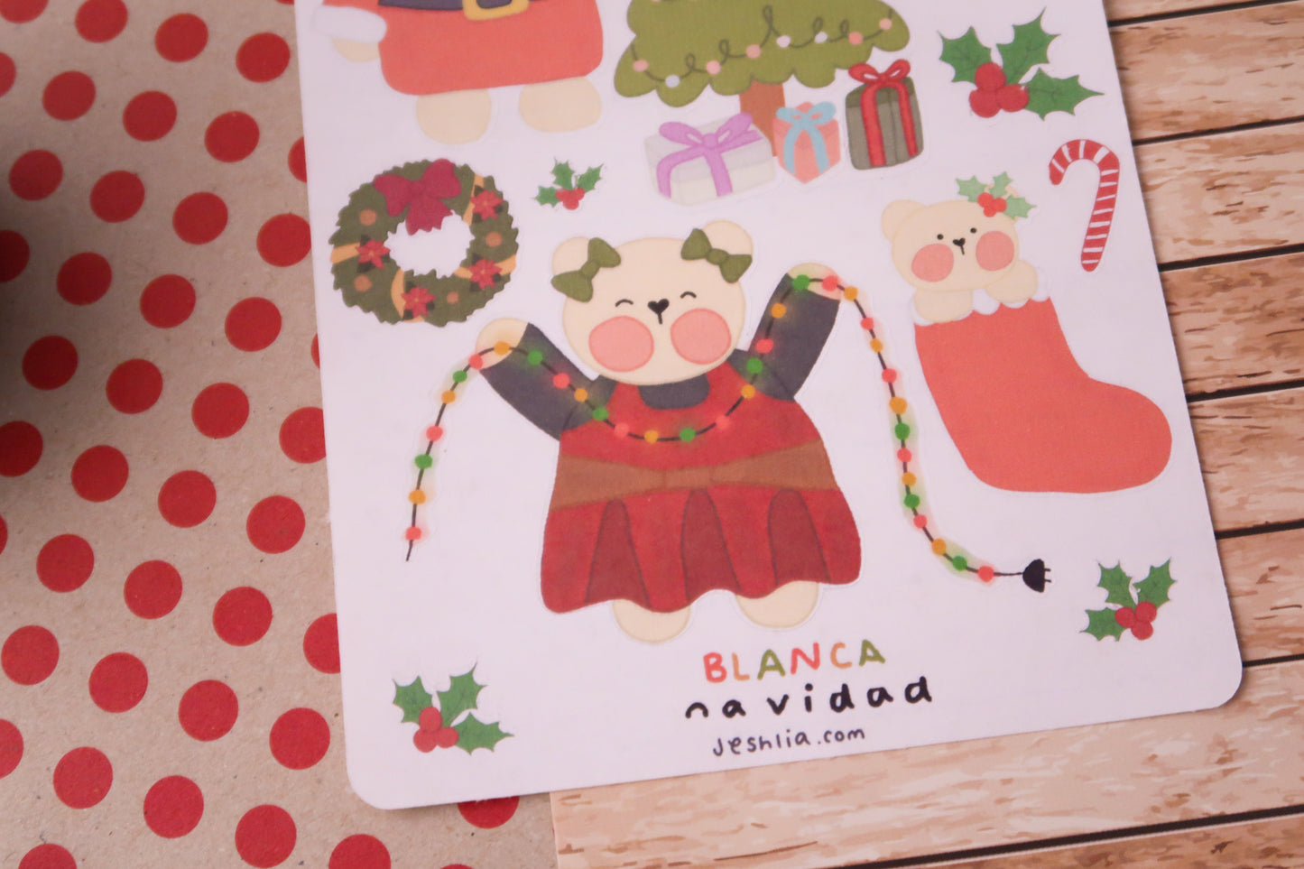 Planilla de stickers - navidad