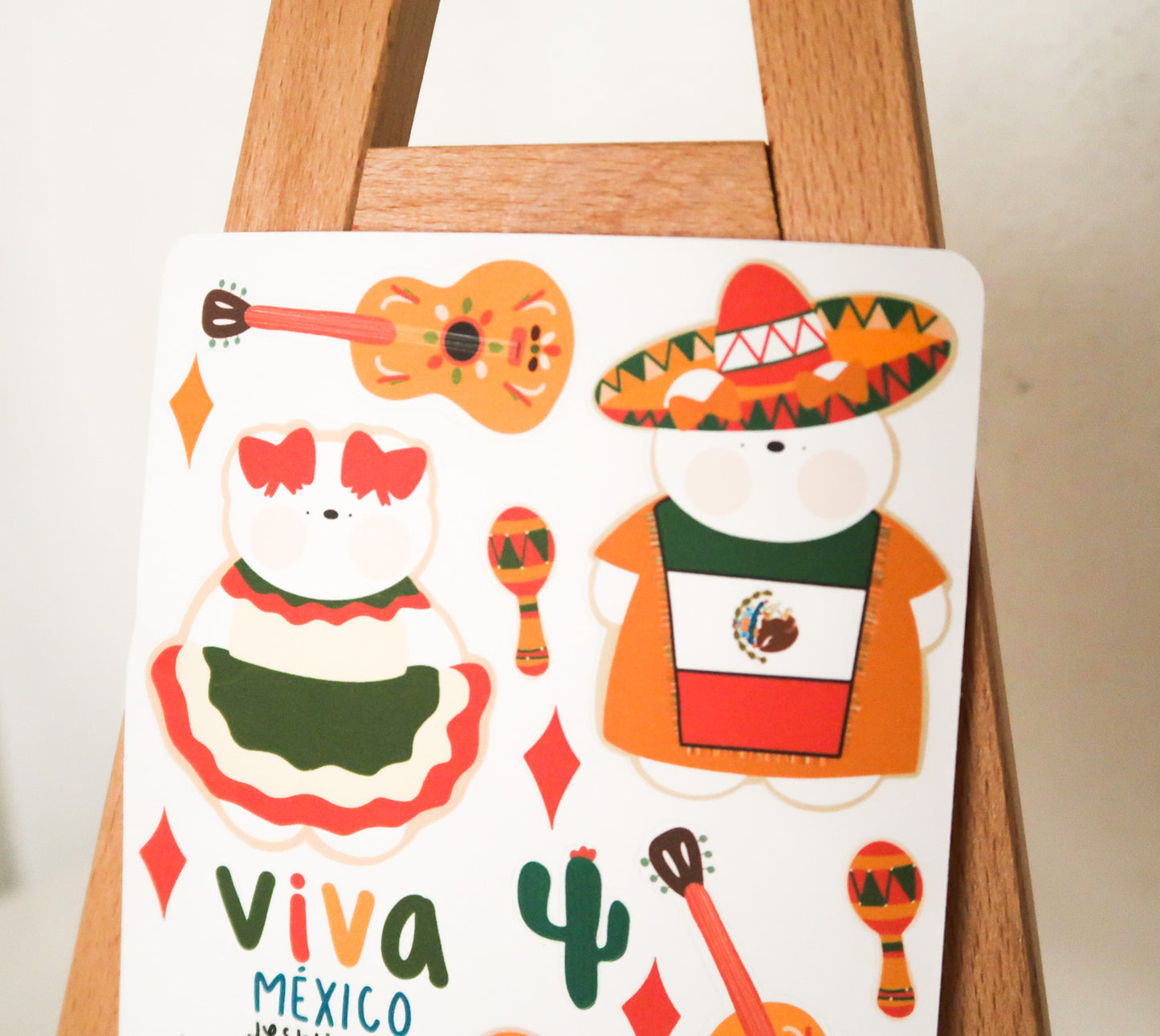 Planilla de stickers - viva México