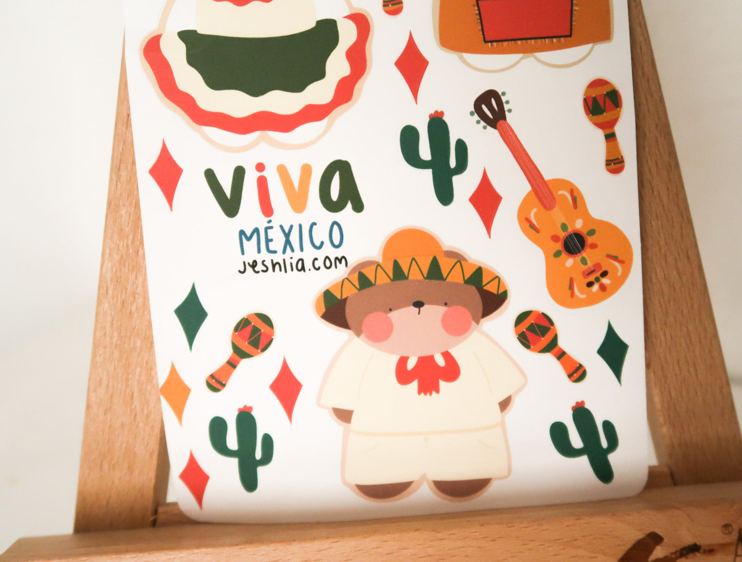 Planilla de stickers - viva México