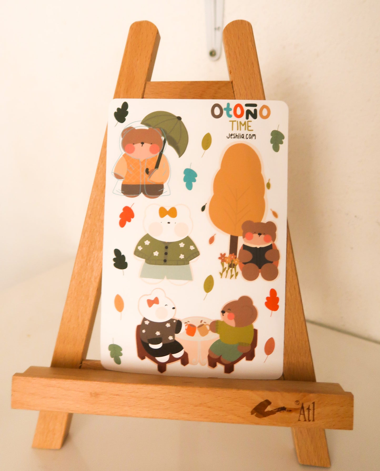 Planilla de stickers - otoño time